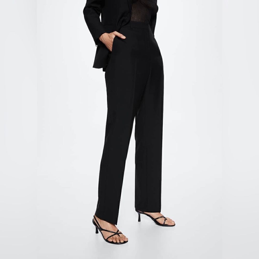 MANGO - Size 8 Black Helen Trousers